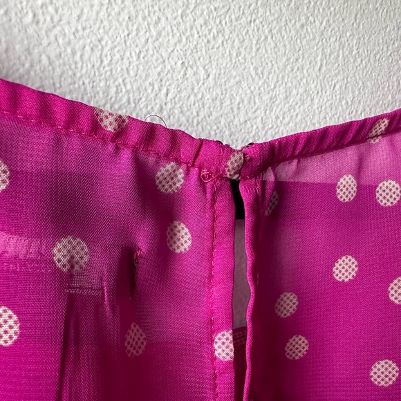 NWT Gap Purple Polka Dot Cold Shoulder Top Size XXL - Picture 14 of 14